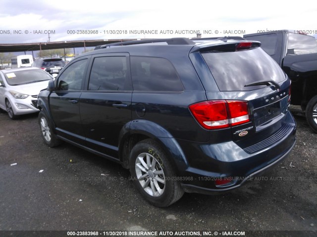 3C4PDCBB9ET170385 - 2014 DODGE JOURNEY SXT BLUE photo 3