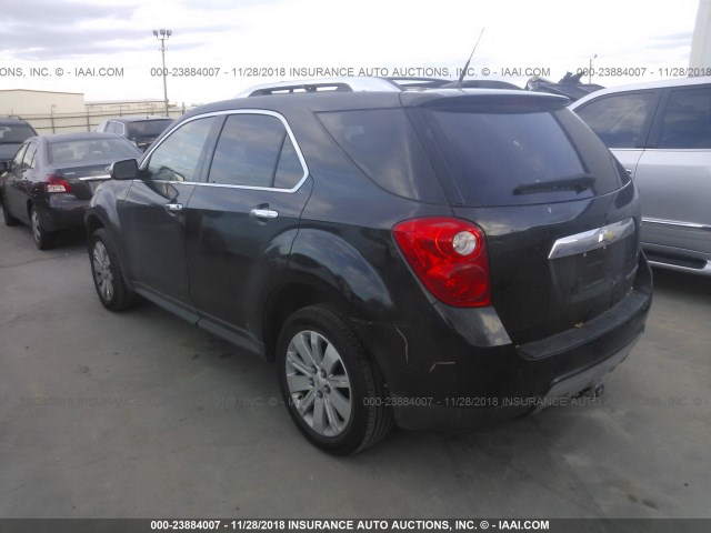 2CNALFEC8B6207193 - 2011 CHEVROLET EQUINOX LTZ BLACK photo 3