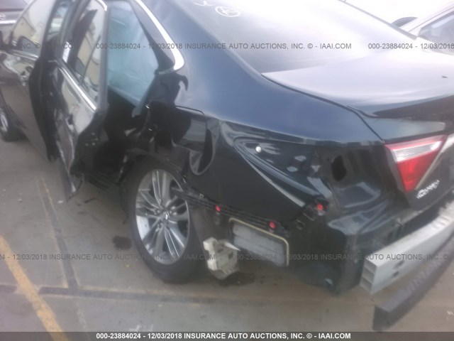 4T1BF1FK1GU141356 - 2016 TOYOTA CAMRY LE/XLE/SE/XSE BLACK photo 6