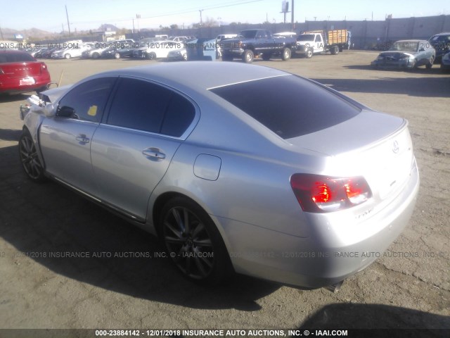 JTHBN96S765004841 - 2006 LEXUS GS GENERATION 200 430 SILVER photo 3