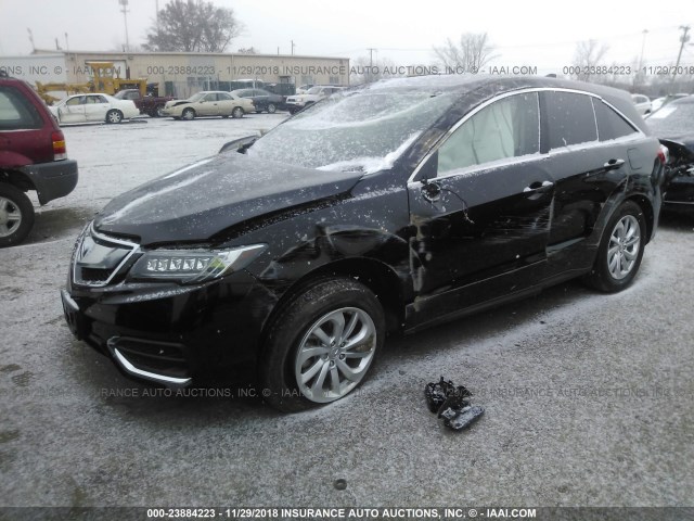 5J8TB4H53GL010563 - 2016 ACURA RDX TECHNOLOGY BLACK photo 2