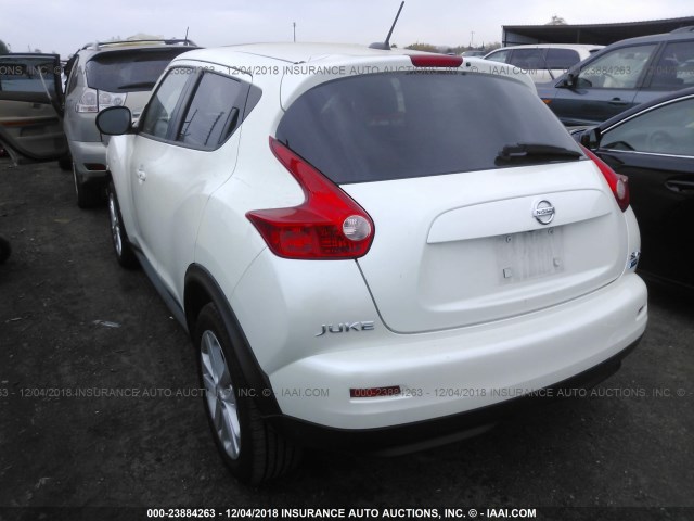 JN8AF5MV4ET481323 - 2014 NISSAN JUKE S/SV/SL/NISMO WHITE photo 3