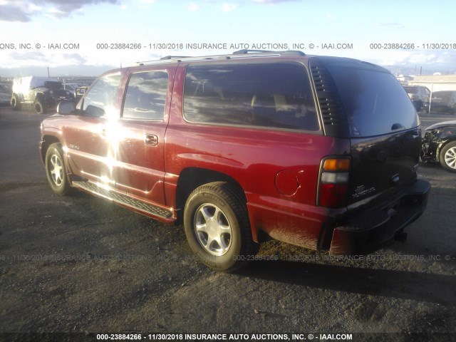 1GKFK66U15J227950 - 2005 GMC YUKON XL DENALI RED photo 3