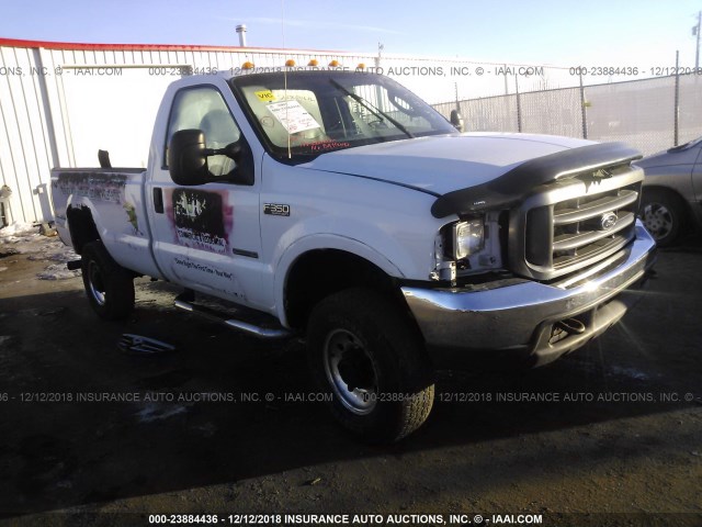 1FTSF31P54ED29435 - 2004 FORD F350 SRW SUPER DUTY WHITE photo 1