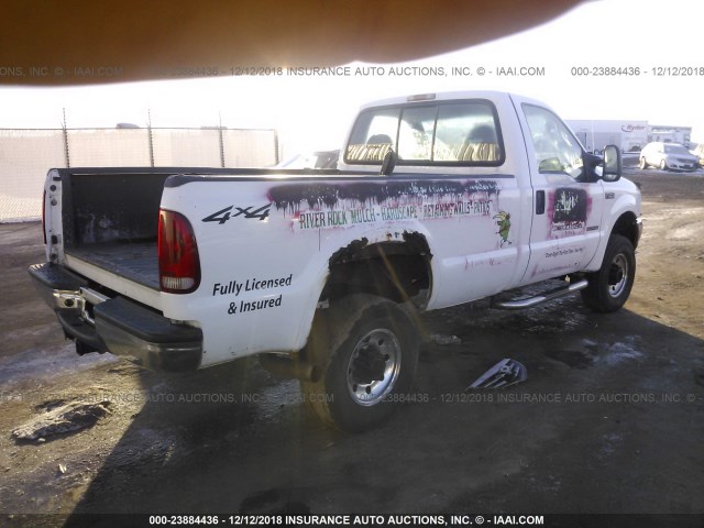 1FTSF31P54ED29435 - 2004 FORD F350 SRW SUPER DUTY WHITE photo 4