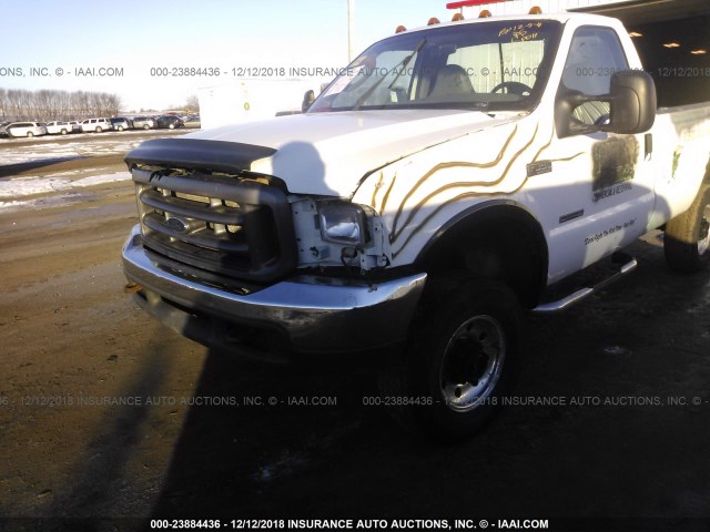 1FTSF31P54ED29435 - 2004 FORD F350 SRW SUPER DUTY WHITE photo 6