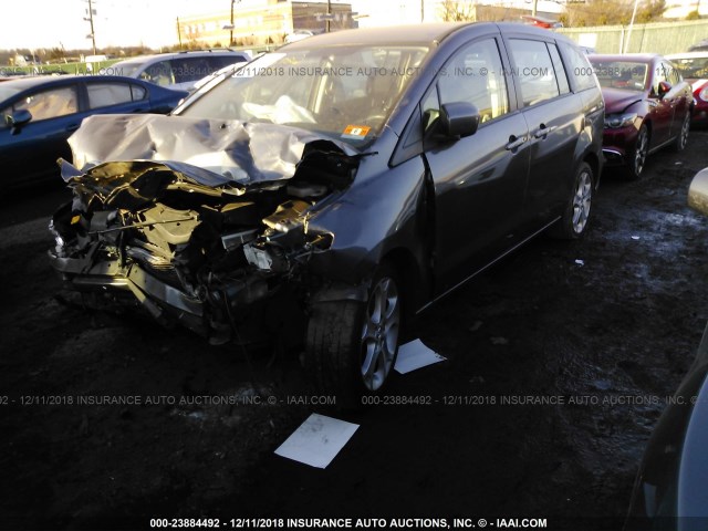 JM1CR2WL7A0383680 - 2010 MAZDA 5 GRAY photo 2