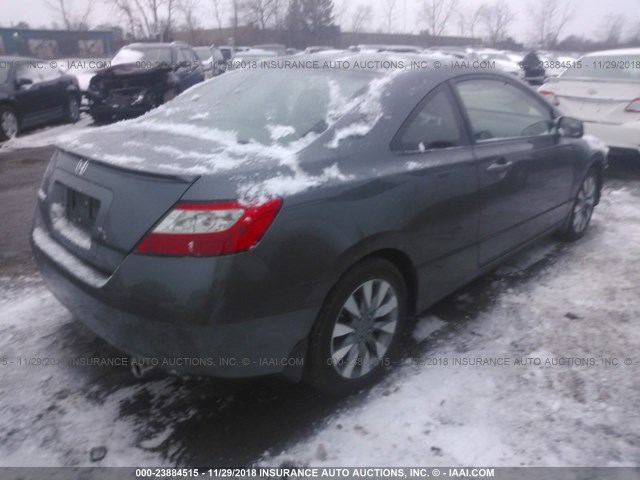 2HGFG12969H531608 - 2009 HONDA CIVIC EXL GRAY photo 4