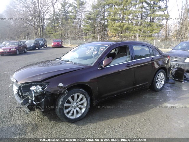 1C3CCBBB1DN699120 - 2013 CHRYSLER 200 TOURING BROWN photo 2