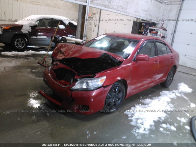 JTNBF3EK8B3009366 - 2011 TOYOTA CAMRY SE/LE/XLE RED photo 2