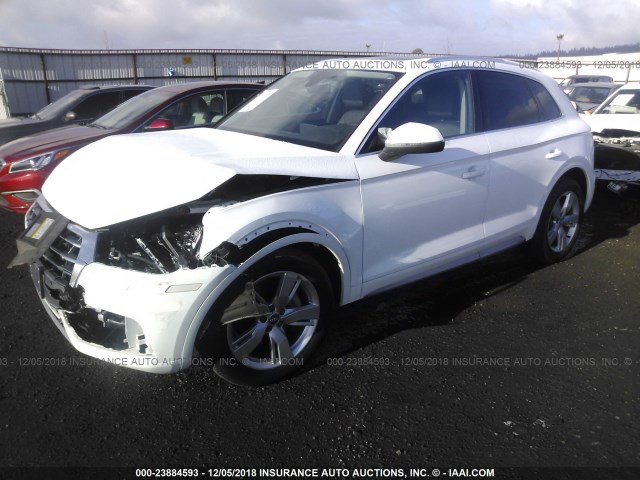 WA1BNAFY0J2019760 - 2018 AUDI Q5 PREMIUM PLUS WHITE photo 2