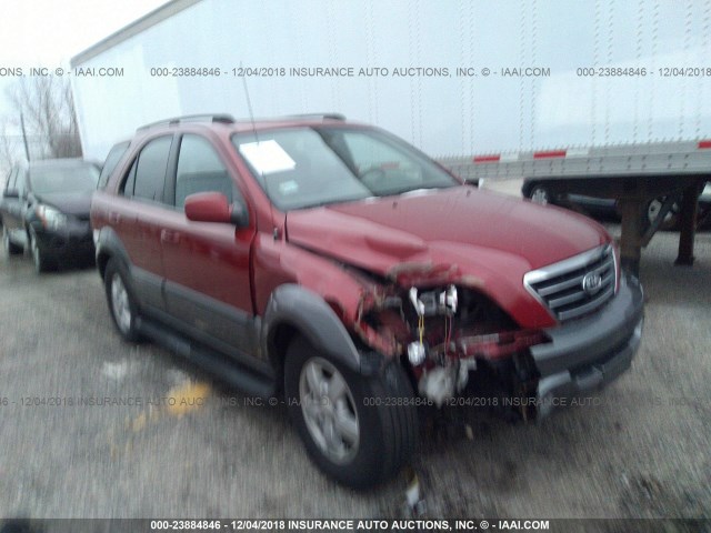 KNDJC736685797891 - 2008 KIA SORENTO EX/LX RED photo 1