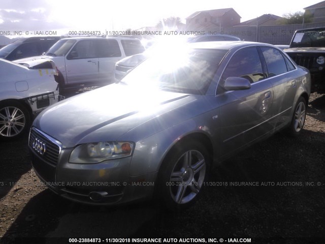 WAUAF78E66A015095 - 2006 AUDI A4 2/TURBO GRAY photo 2