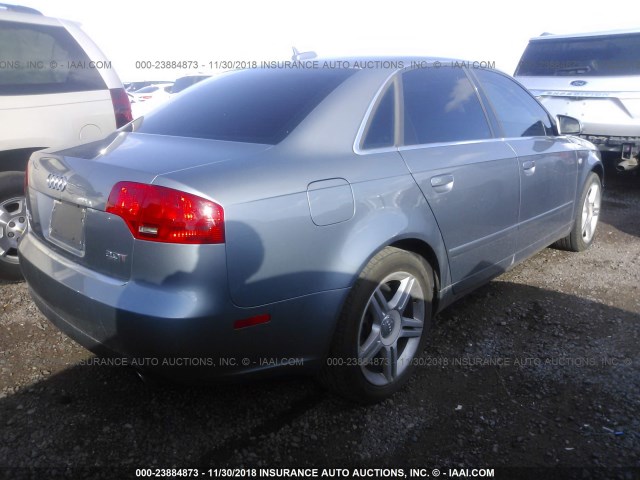 WAUAF78E66A015095 - 2006 AUDI A4 2/TURBO GRAY photo 4