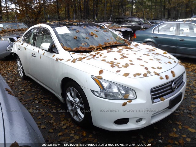 1N4AA5AP1DC822164 - 2013 NISSAN MAXIMA S/SV WHITE photo 1