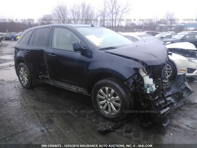 2FMDK48C99BA47097 - 2009 FORD EDGE SEL BLUE photo 1