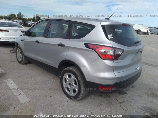 1FMCU0F73JUA07102 - 2018 FORD ESCAPE S SILVER photo 3