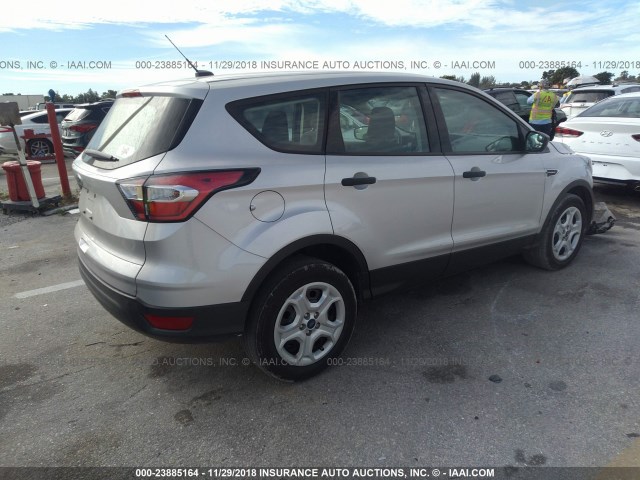 1FMCU0F73JUA07102 - 2018 FORD ESCAPE S SILVER photo 4