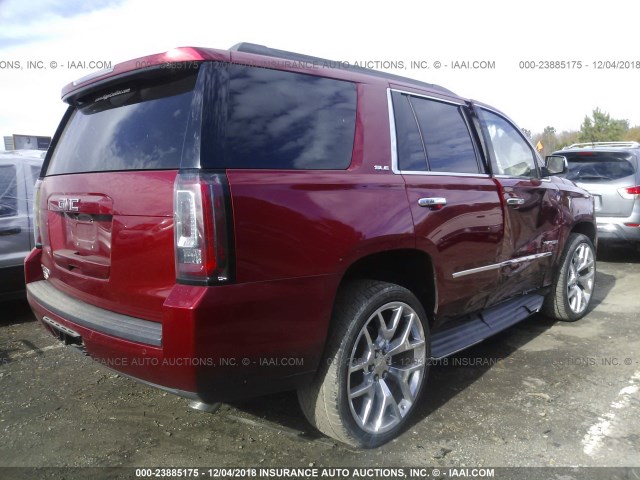 1GKS1AKC6FR276890 - 2015 GMC YUKON SLE RED photo 4