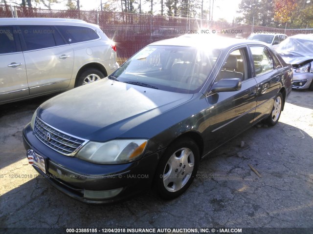 4T1BF28B13U311650 - 2003 TOYOTA AVALON XL/XLS GREEN photo 2