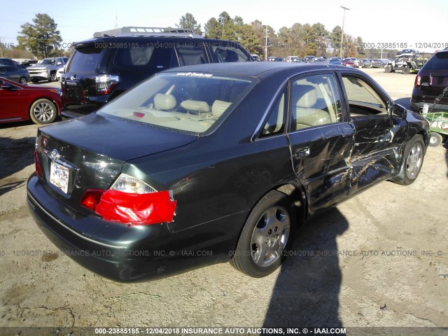 4T1BF28B13U311650 - 2003 TOYOTA AVALON XL/XLS GREEN photo 4