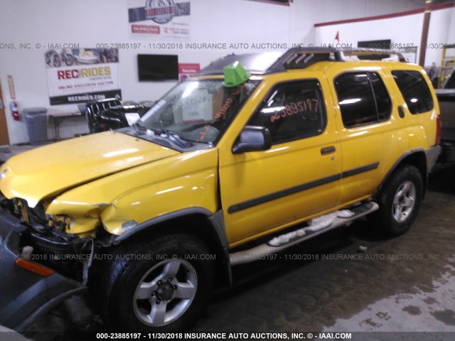 5N1ED28Y94C633483 - 2004 NISSAN XTERRA XE/SE YELLOW photo 2