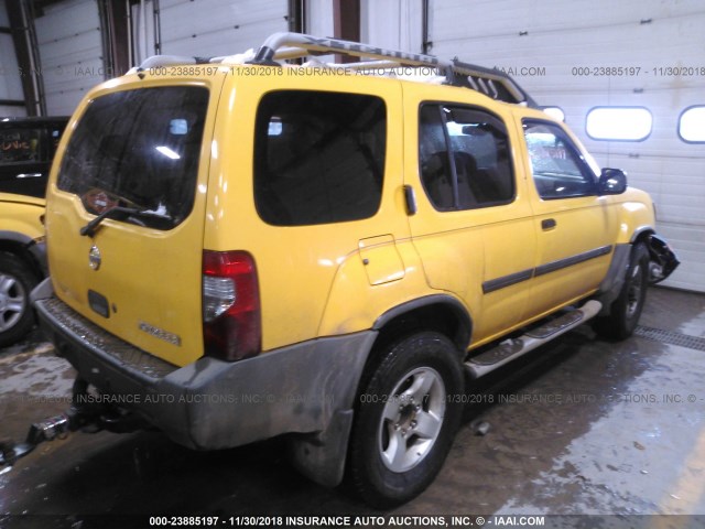 5N1ED28Y94C633483 - 2004 NISSAN XTERRA XE/SE YELLOW photo 4