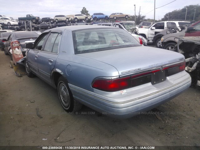 2MELM74W7VX710643 - 1997 MERCURY GRAND MARQUIS GS Light Blue photo 3