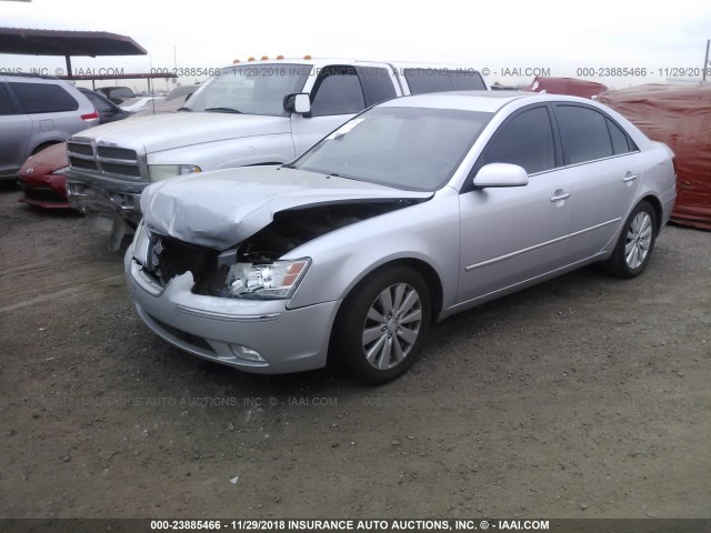 5NPEU46F59H431575 - 2009 HYUNDAI SONATA SE/LIMITED SILVER photo 2