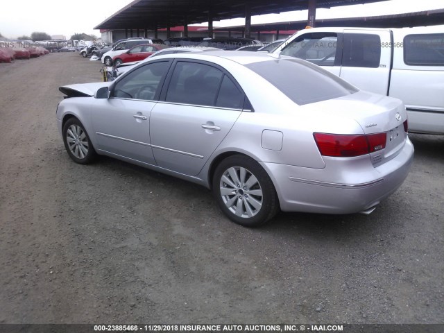 5NPEU46F59H431575 - 2009 HYUNDAI SONATA SE/LIMITED SILVER photo 3