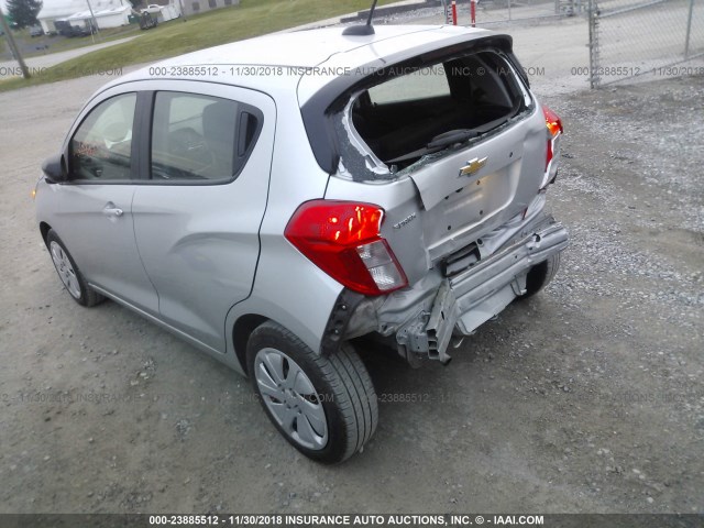 KL8CB6SA1HC825421 - 2017 CHEVROLET SPARK LS SILVER photo 3