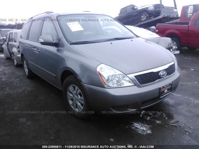 KNDMG4C77B6388342 - 2011 KIA SEDONA LX SILVER photo 1