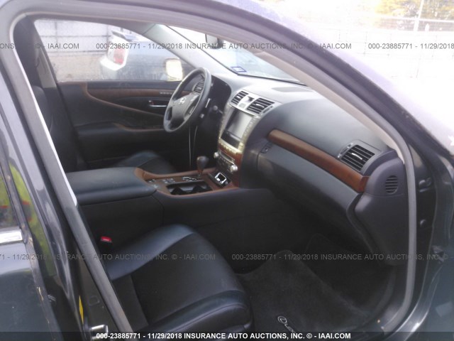 JTHBL5EF7B5106699 - 2011 LEXUS LS 460 BLACK photo 5