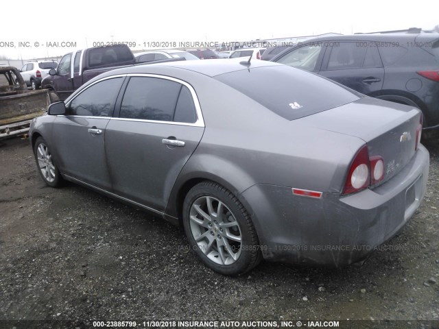 1G1ZE5E16BF261245 - 2011 CHEVROLET MALIBU LTZ BROWN photo 3