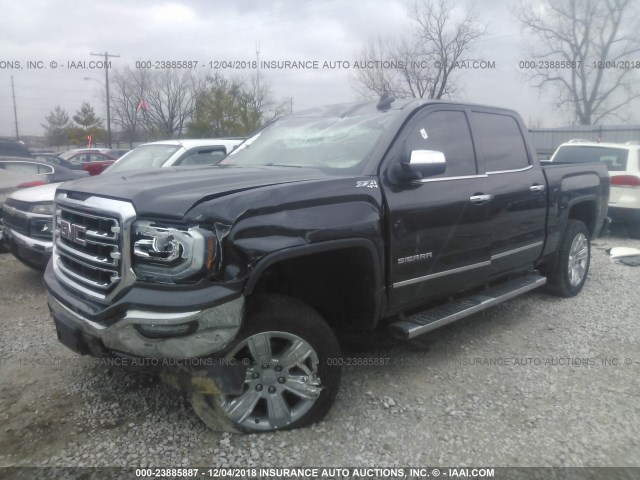 3GTU2NEC2GG221584 - 2016 GMC SIERRA K1500 SLT BLACK photo 2