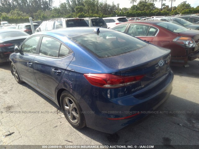 5NPD94LA4HH071378 - 2017 HYUNDAI ELANTRA ECO BLUE photo 3