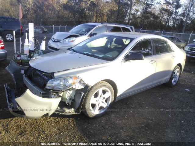 1G1ZA5EU7BF299895 - 2011 CHEVROLET MALIBU LS GRAY photo 2