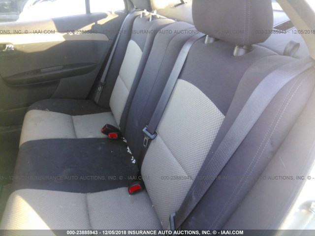 1G1ZA5EU7BF299895 - 2011 CHEVROLET MALIBU LS GRAY photo 8