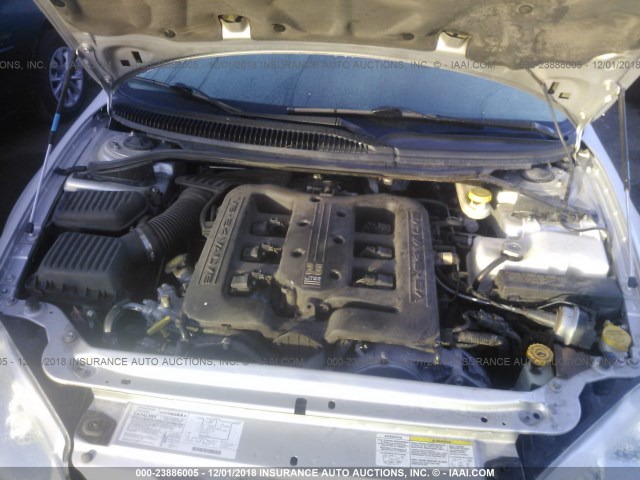 2B3HD56M04H624558 - 2004 DODGE INTREPID ES/SXT ვერცხლისფერი ფოტო 10