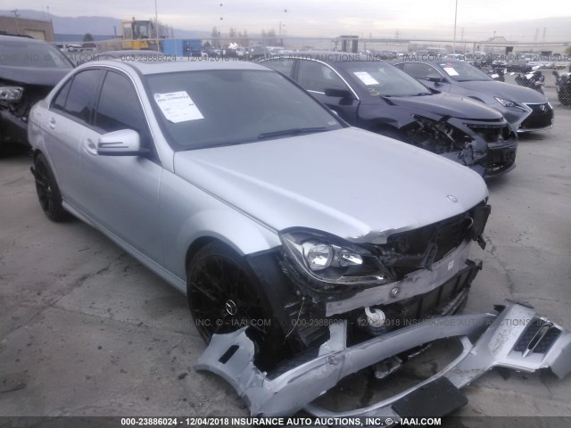 WDDGF4HB5EA931756 - 2014 MERCEDES-BENZ C 250 SILVER photo 1