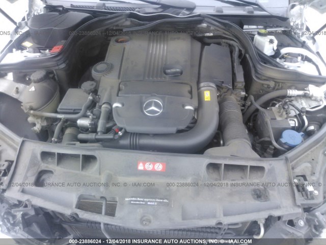 WDDGF4HB5EA931756 - 2014 MERCEDES-BENZ C 250 SILVER photo 10