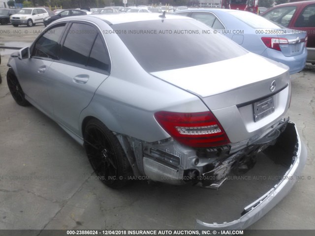 WDDGF4HB5EA931756 - 2014 MERCEDES-BENZ C 250 SILVER photo 3