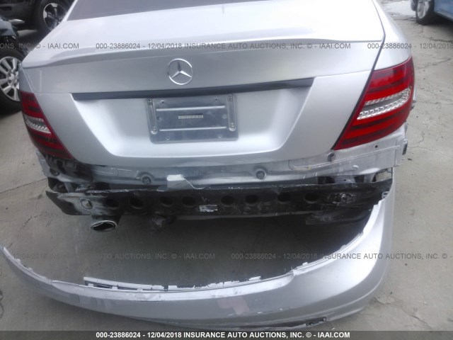 WDDGF4HB5EA931756 - 2014 MERCEDES-BENZ C 250 SILVER photo 6