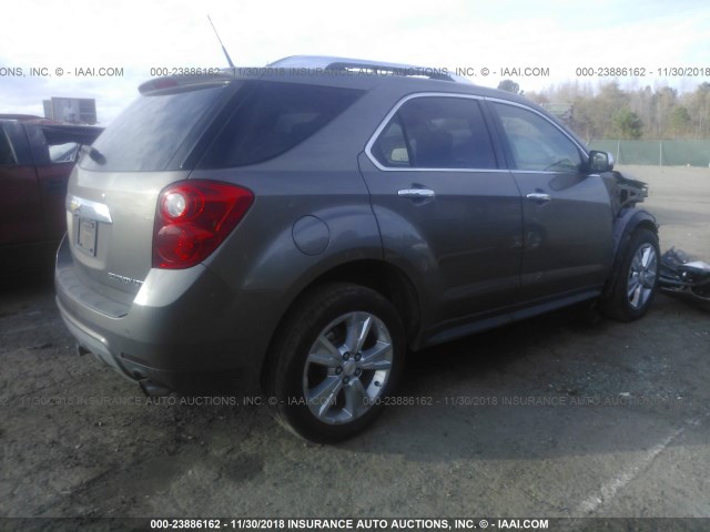 2CNFLFE55B6318548 - 2011 CHEVROLET EQUINOX LTZ GOLD photo 4