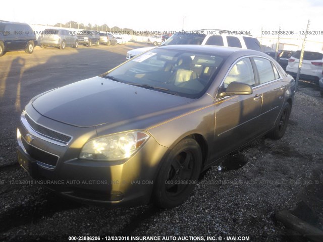 1G1ZA5EB3AF307536 - 2010 CHEVROLET MALIBU LS 棕色 照片 2
