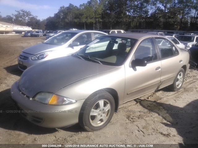 1G1JF524527315184 - 2002 CHEVROLET CAVALIER LS GOLD photo 2