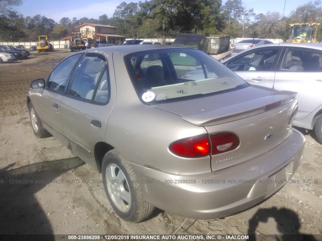 1G1JF524527315184 - 2002 CHEVROLET CAVALIER LS GOLD photo 3