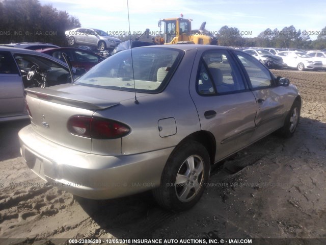 1G1JF524527315184 - 2002 CHEVROLET CAVALIER LS GOLD photo 4