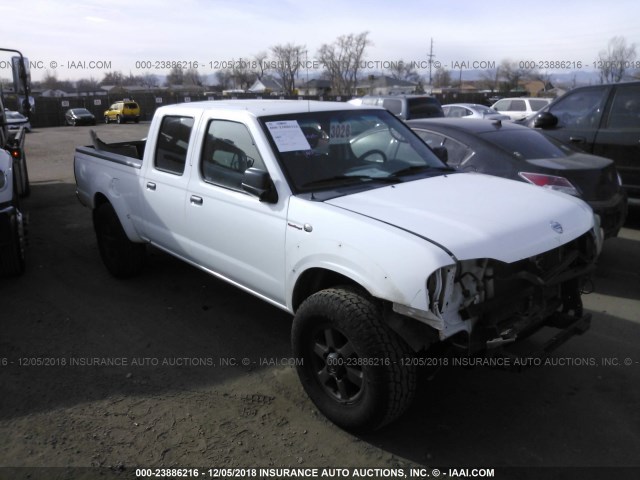 1N6MD29Y83C458833 - 2003 NISSAN FRONTIER CREW CAB SC WHITE photo 1