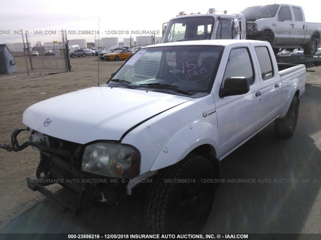 1N6MD29Y83C458833 - 2003 NISSAN FRONTIER CREW CAB SC WHITE photo 2